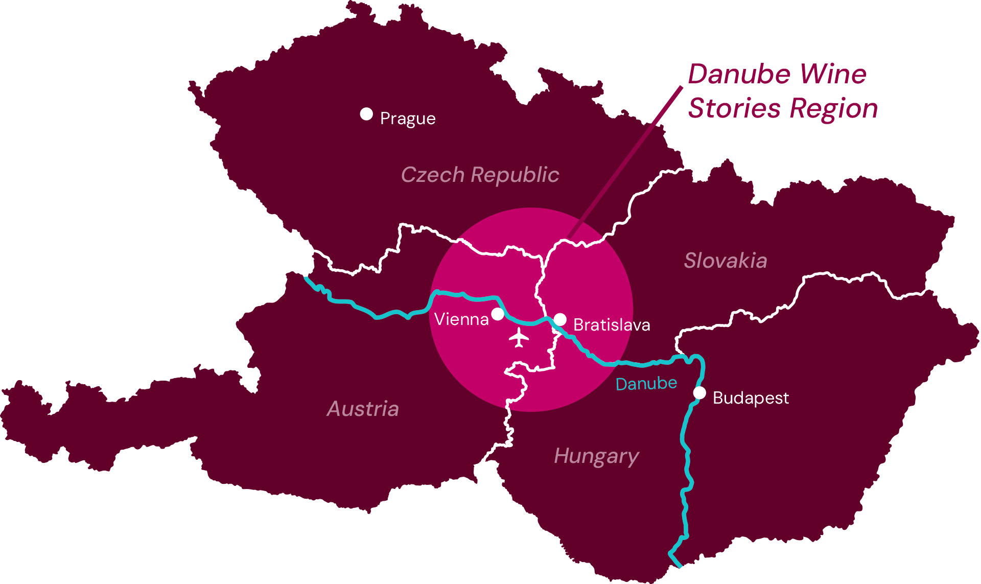 Danube Wine Region Map